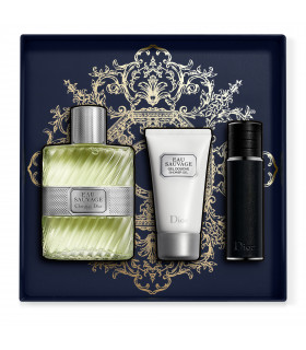 Coffret cadeau Eau Sauvage - Eau de toilette, gel douche et vaporisateur de voyage