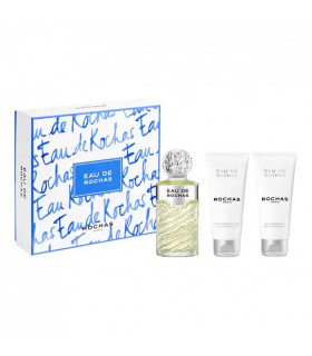 Coffret Eau de Rochas Eau de Toilette Vaporisateur 100ml + Lait pour le Corps + Gel Douche  de Rochas
